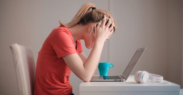 Anxious woman. Brits refused refunds for holidays even if cancelled due to coronavirus