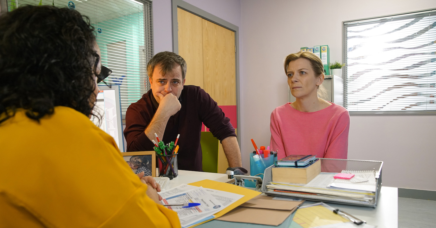 Steve is taking his frustrations out on the doctors (Credit: ITV)