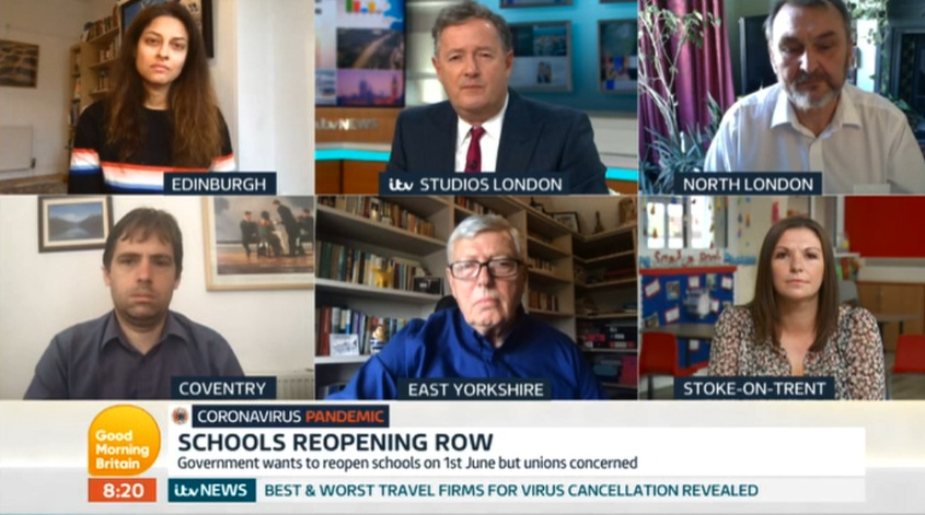 Good Morning Britain had a technical fault cutting guests off (Credit: ITV)
