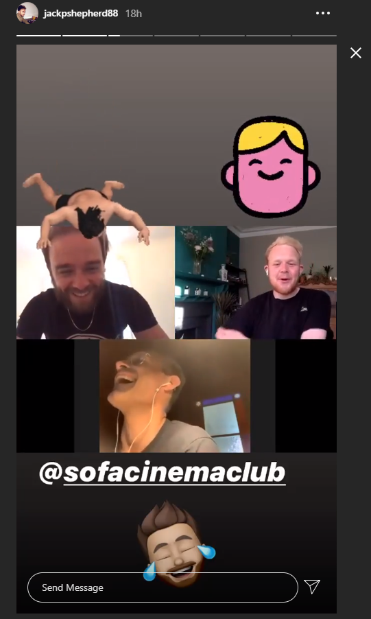 Jack's beard had Ben in fits of laughter (Credit: Instagram/@jackpshepherd88)