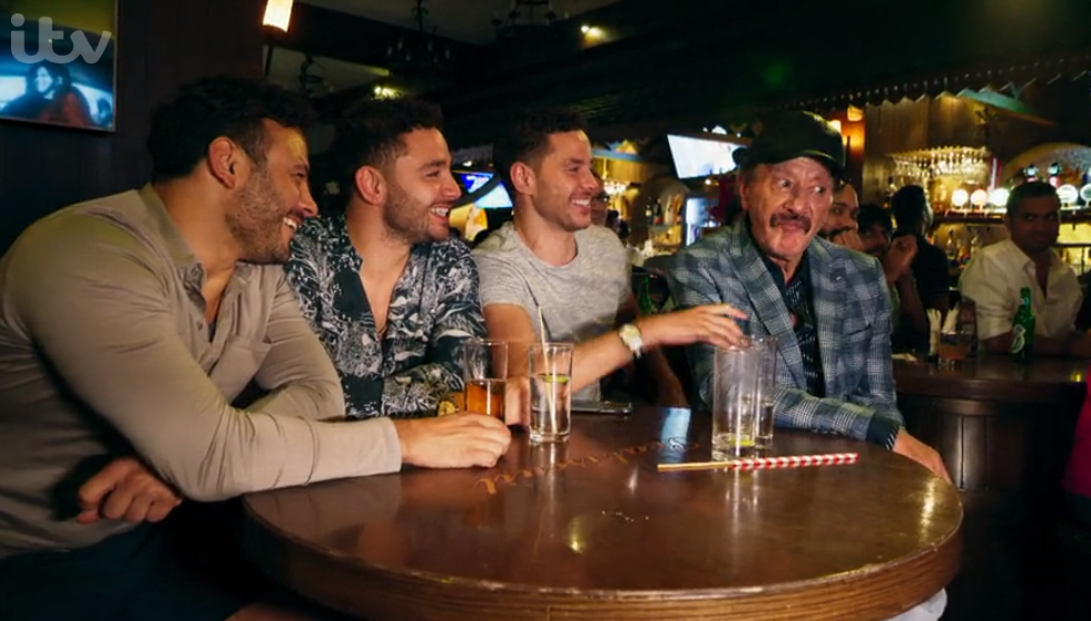Ryan Thomas and his dad Dougie James on Mancs in Mumbai 