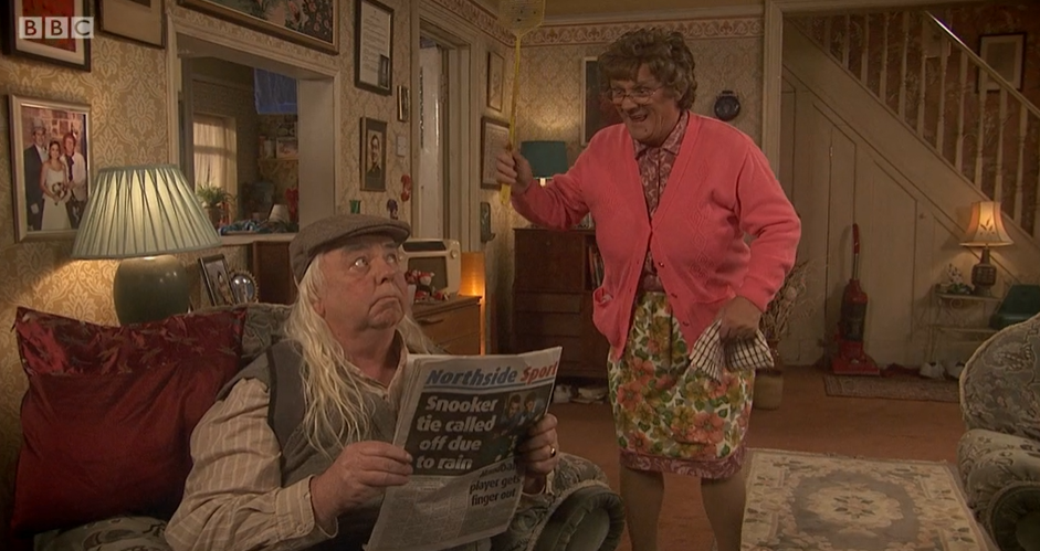 Last night's Mrs Brown's Boys was about Grandad (Credit: BBC)