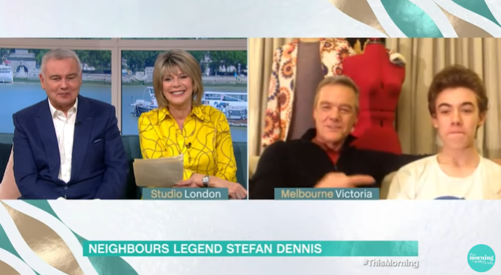 Stefan's son Declan is starring in Neighbours with his dad (Credit: ITV)