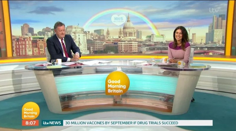Piers Morgan and Susanna Reid