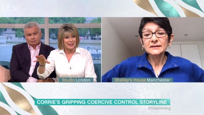 Eamonn and Ruth discussed Yasmeen's plot with Shelley (Credit: ITV)