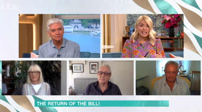 Phil and Holly reunited The Bill stars on This Morning (Credit: ITV)