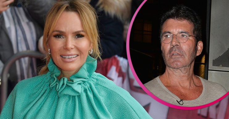 Amanda Holden and Simon Cowell