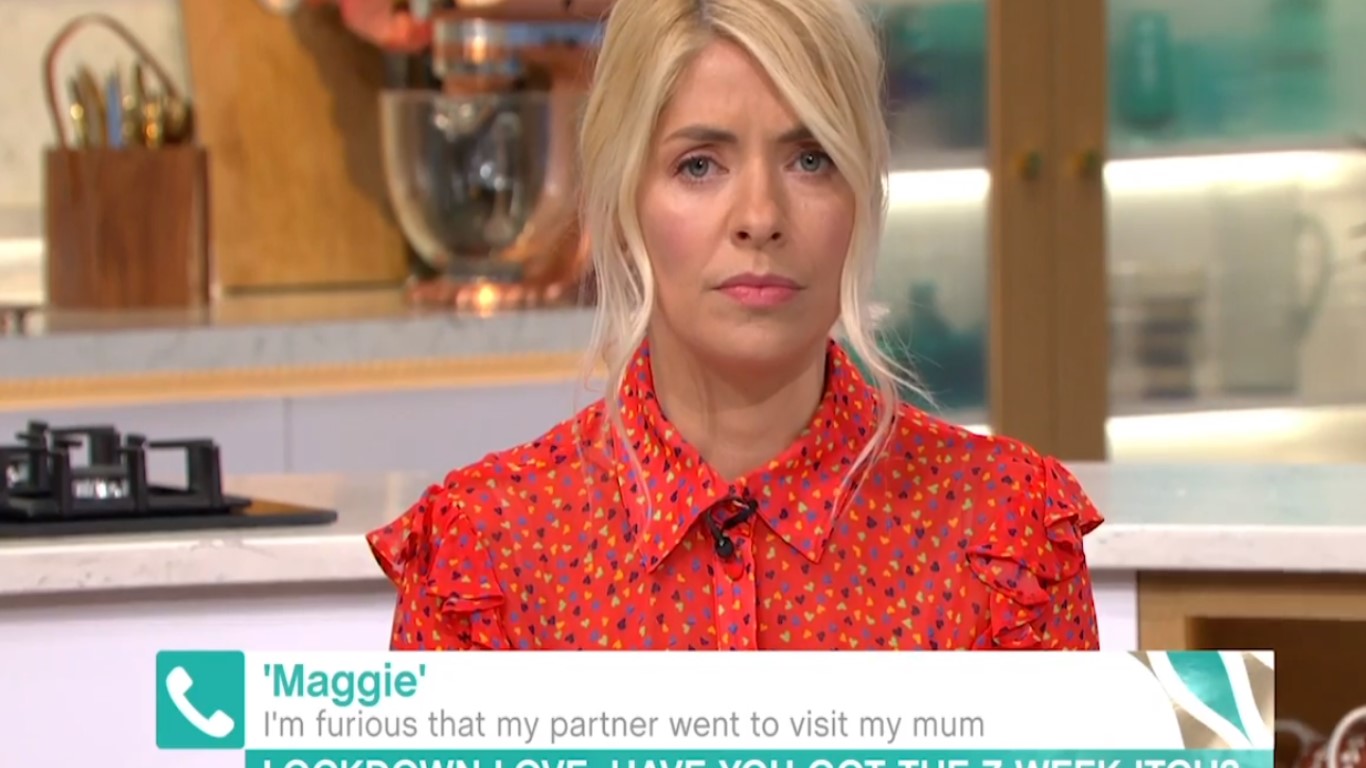 Holly told the caller she was not overeacting (Credit: ITV)