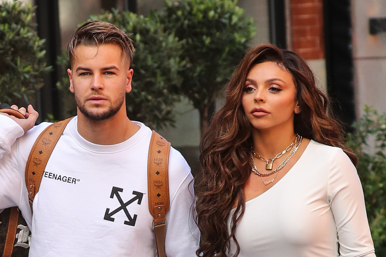 Chris Hughes and Jesy nelson, who has left Little Mix
