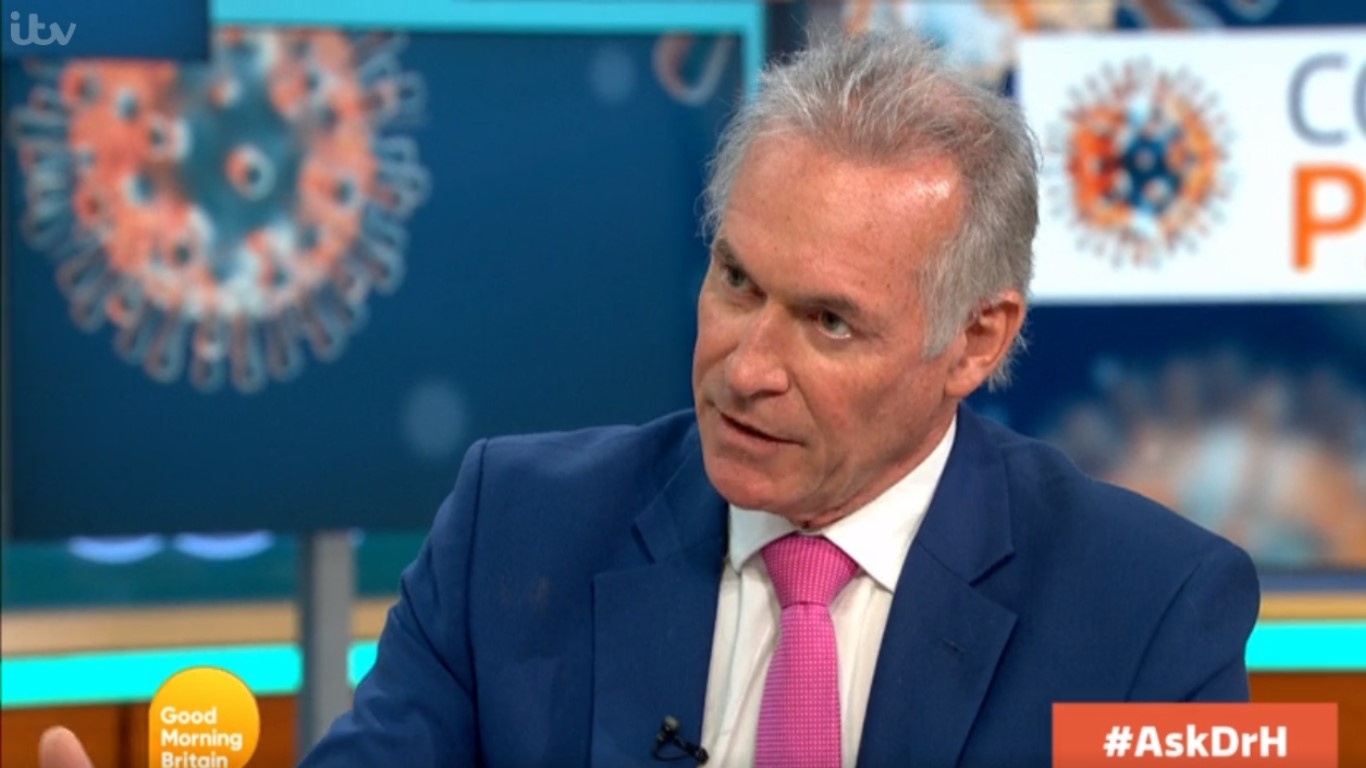 Dr Hilary told Lorraine Kelly he thought coronavirus was a "cruel" disease (Credit: ITV)