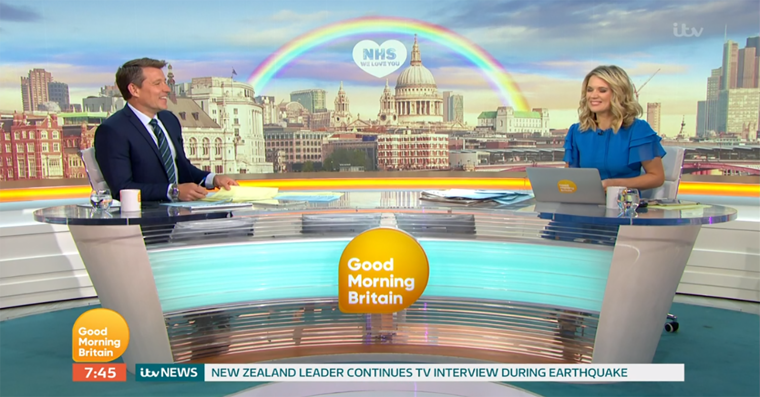 Ben Shephard and Charlotte Hawkins on GMB