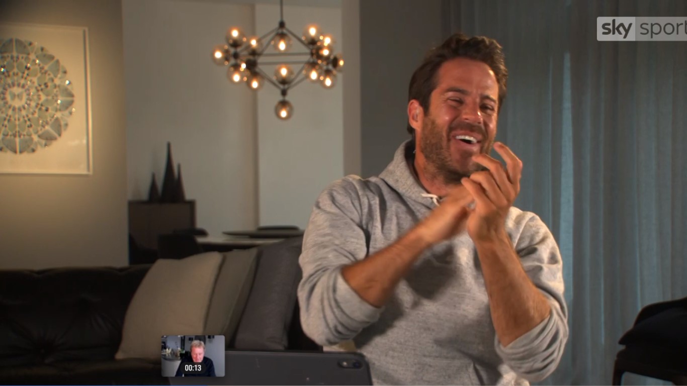 Jamie's bachelor pad can be seen on Redknapp's Home Fixture (Credit: Sky)