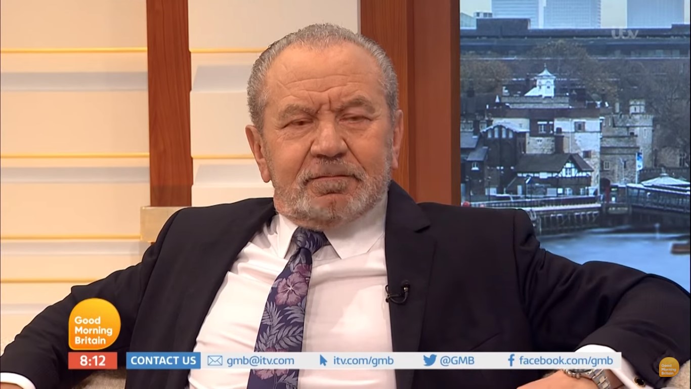 Piers and Lord Sugar went head to head on GMB two years ago (Credit: ITV)