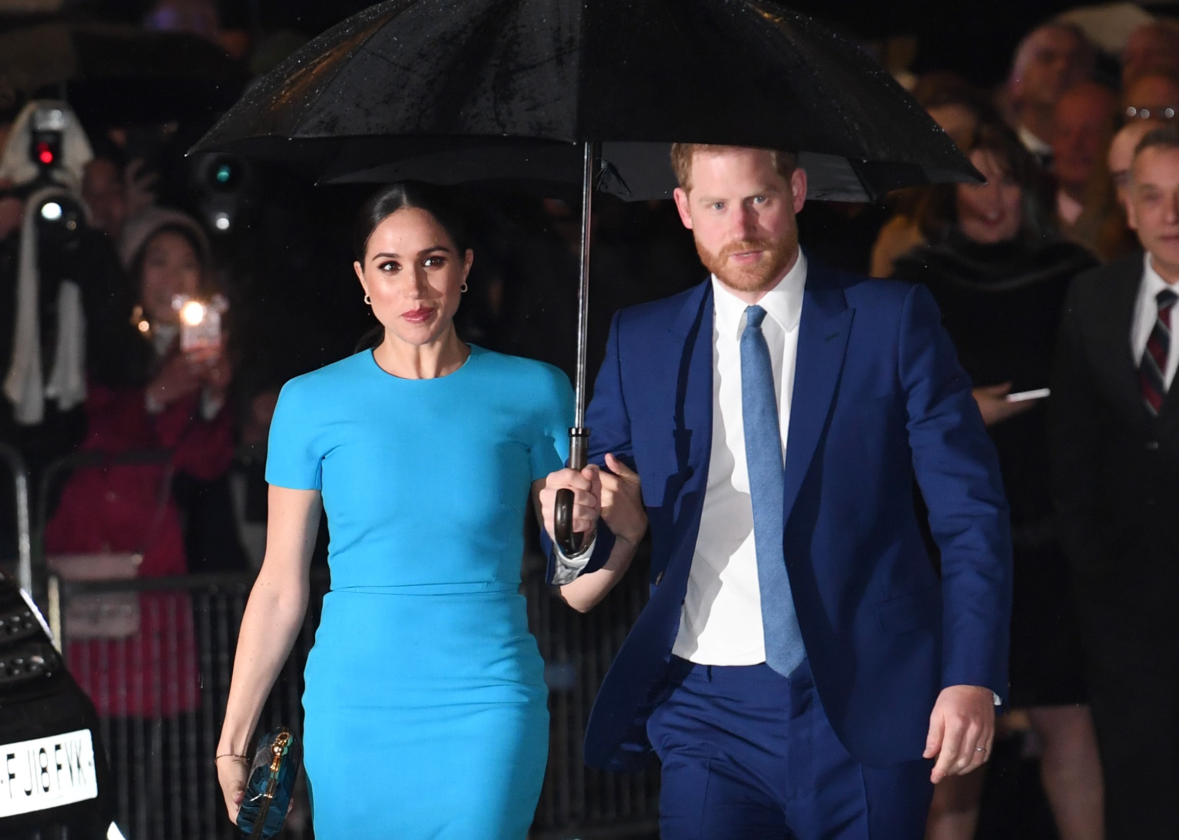 Meghan and Harry are living in America where the protests are ongoing (Credit: SplashNews.com)