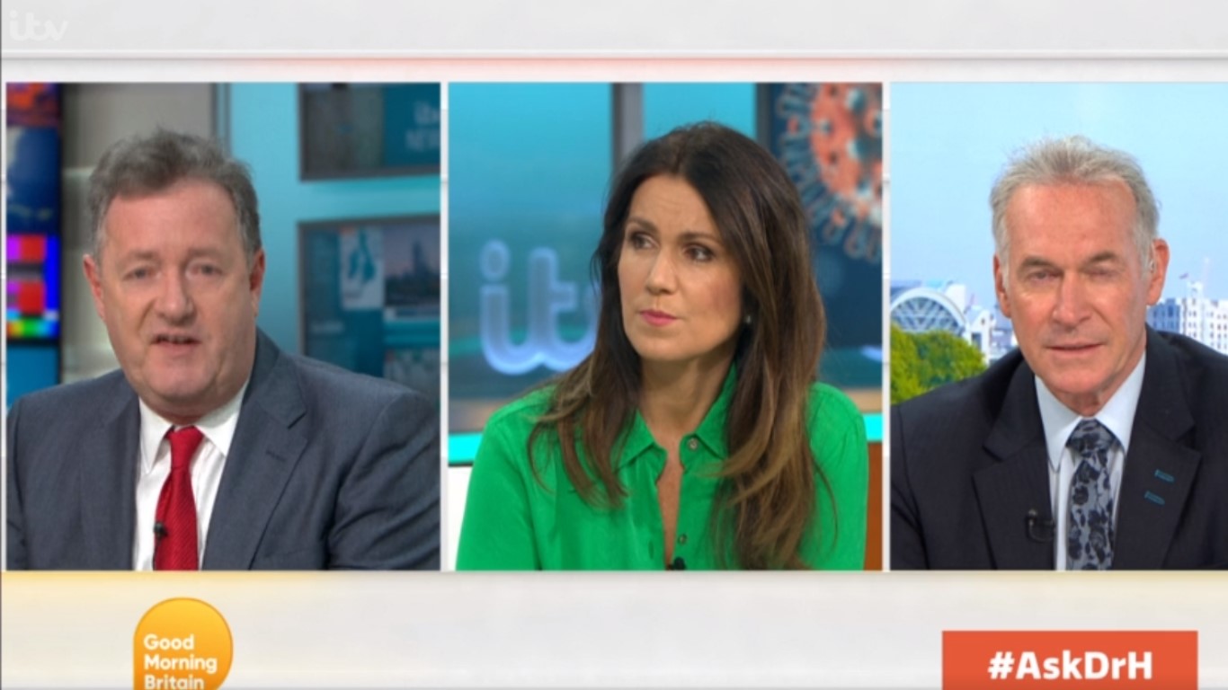 Piers raged last week that the government was putting the economy over people's lives (Credit: ITV)