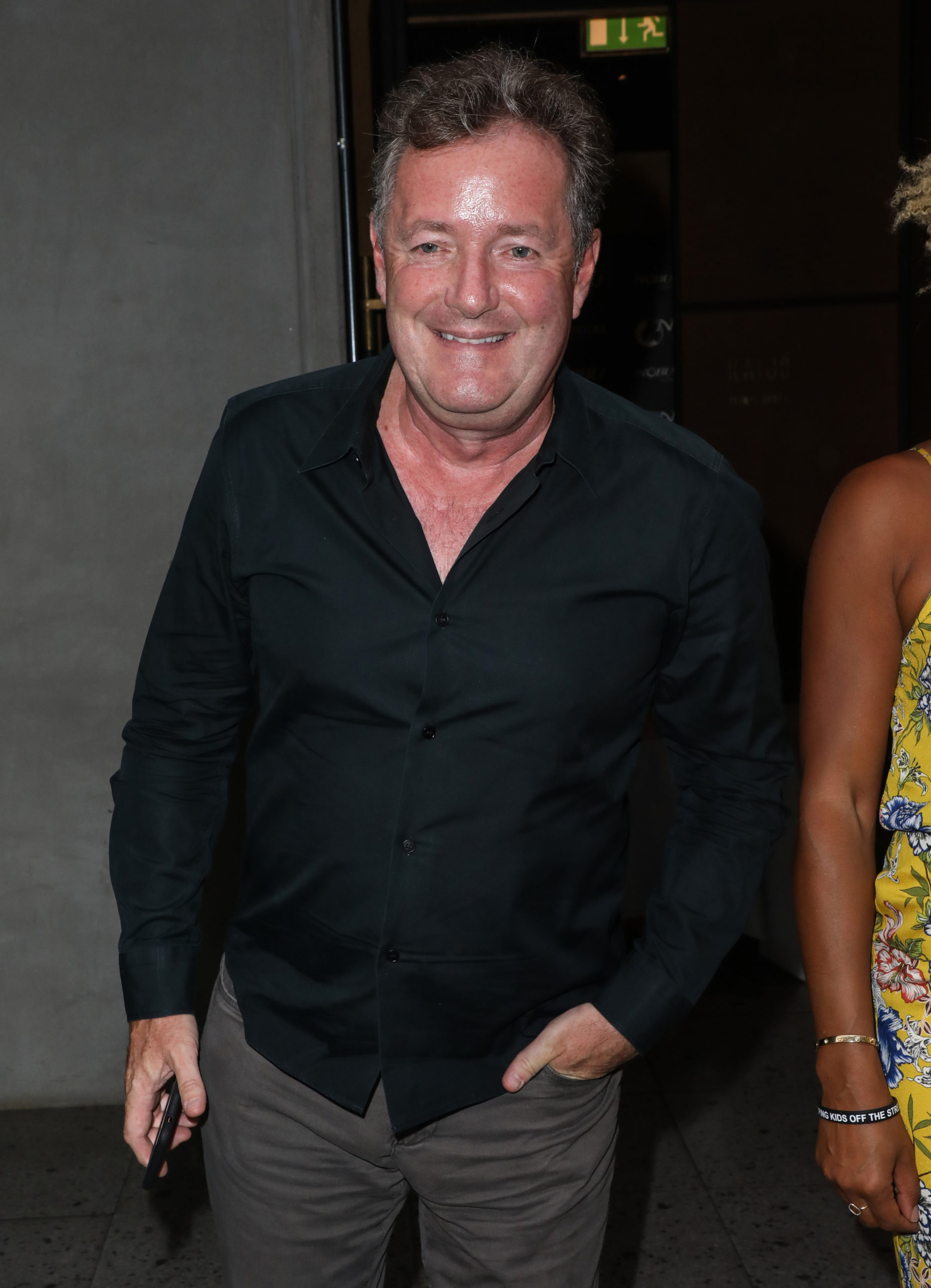 Piers is clearly looking forward to getting back on GMB (Credit: Splash News)
