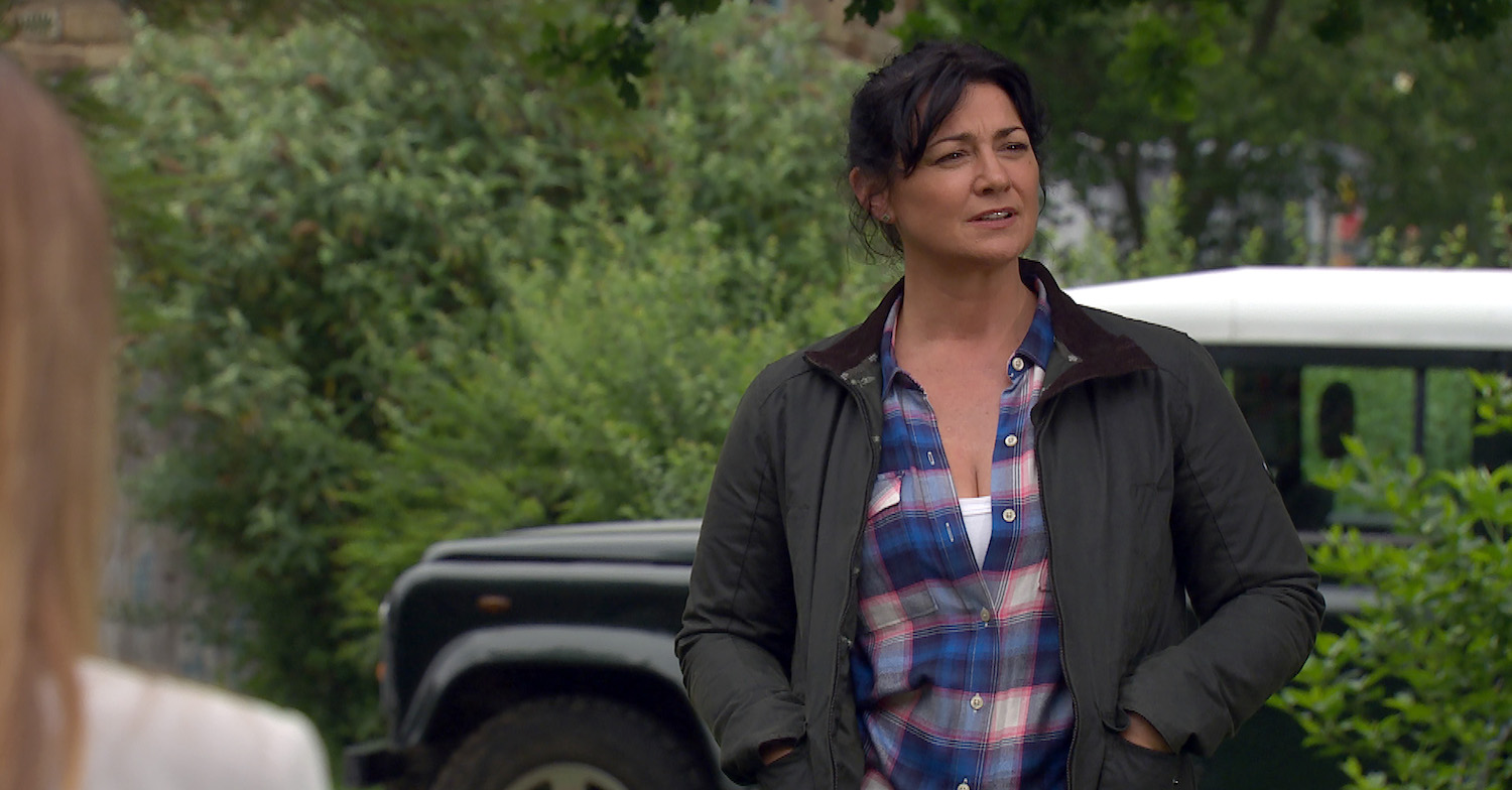 Moira can't believe what she's hearing (Credit: ITV)
