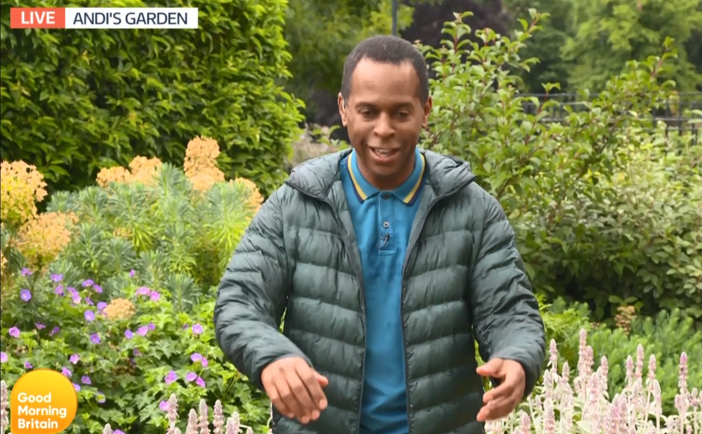 Andi Peters drenched