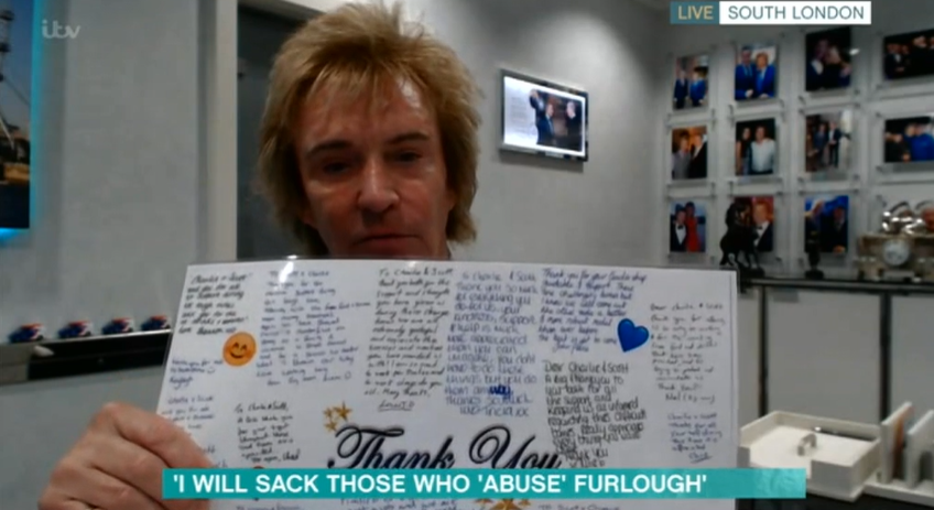 Charlie revealed many of his employees had thanked him for his generosity (Credit: ITV)