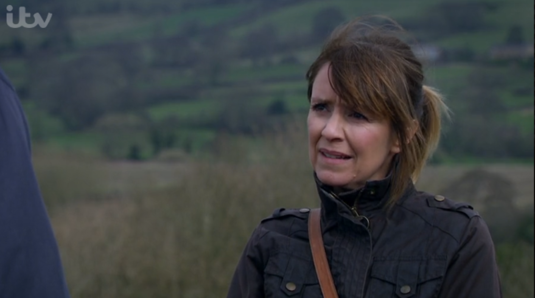Rhona could do with some tips from Zoe in her new farming venture (Credit: ITV)