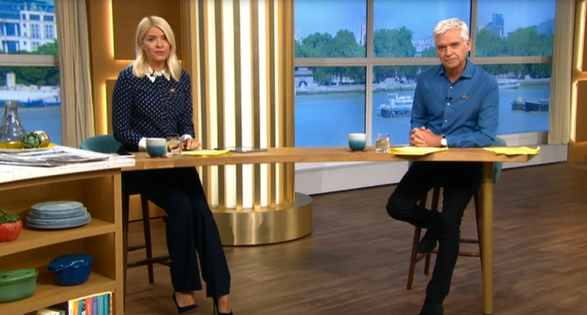 Phil and Holly listened to Gino's response on air (Credit: ITV)