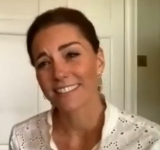 Prince William appeared alongside his wife, Catherine, on the call (Credit: Instagram/@kensingtonroyal)