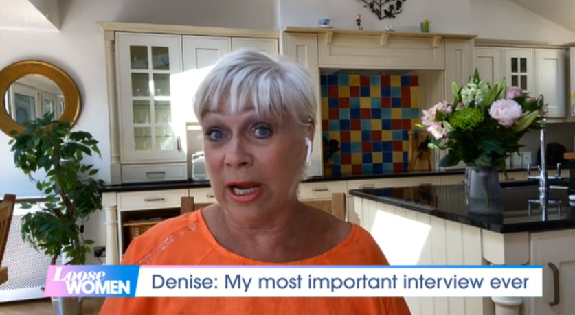 Denise fought back tears (Credit: ITV)
