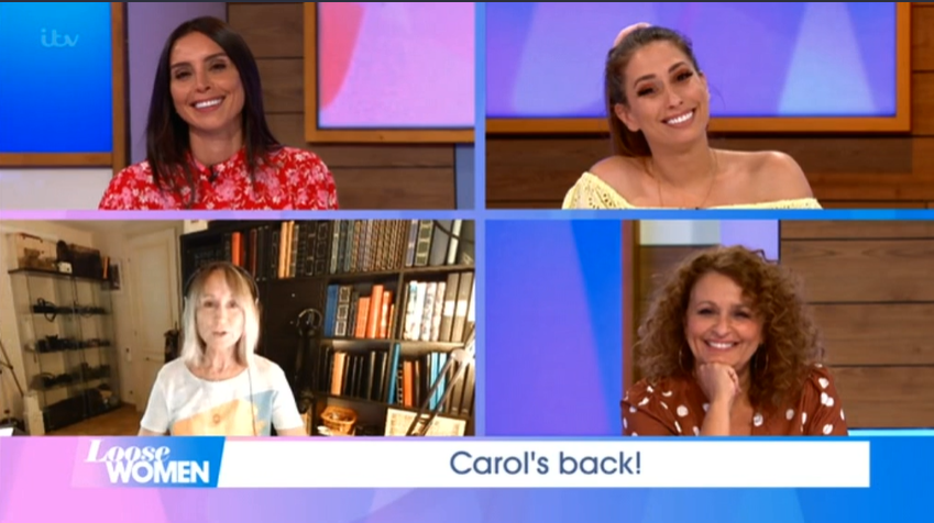 Carol was back with the Loose Women (Credit: ITV)