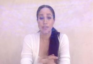 Meghan Markle during her George Floyd Black Lives Matter speech