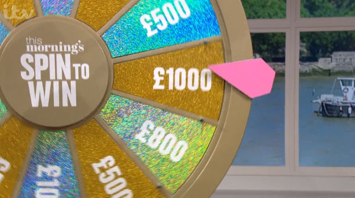 Elizabeth ended up winning £1000 on This Morning (Credit: ITV)