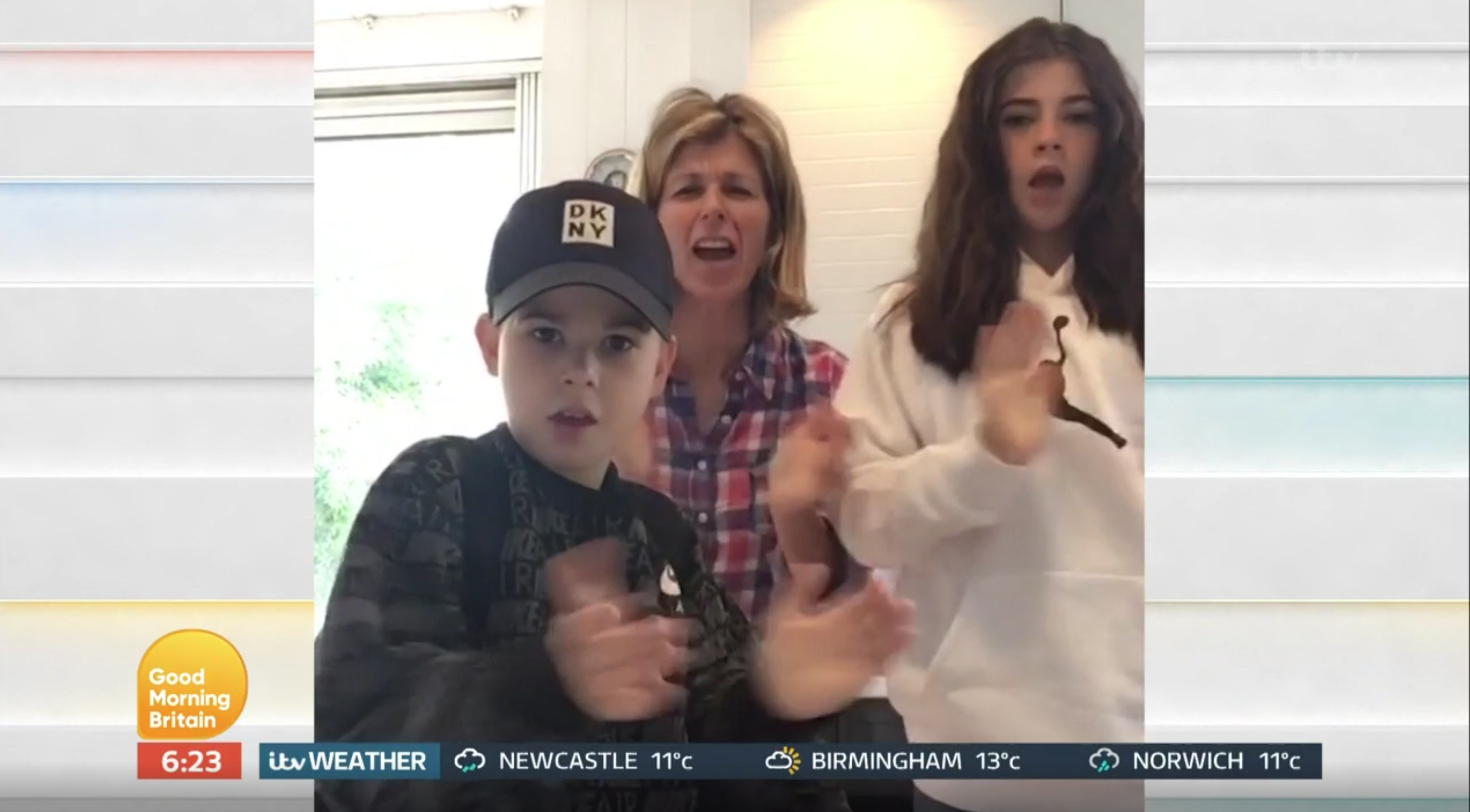 Kate Garraway and her kids thanked the NHS last night