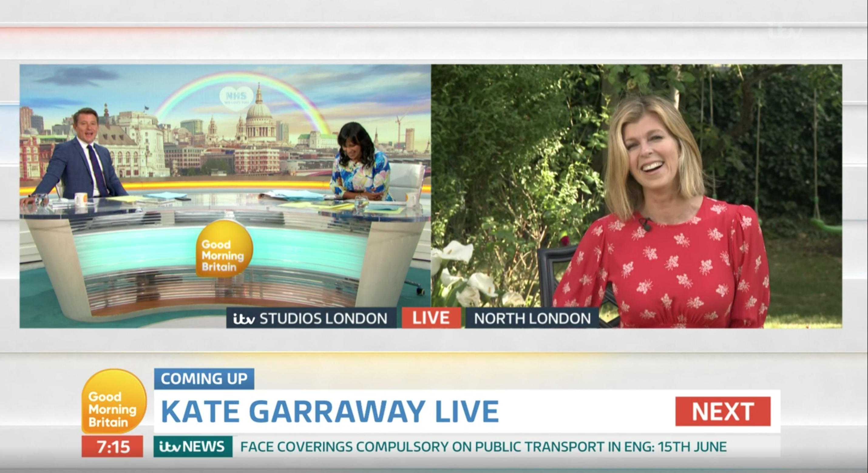 Kate Garraway gave an emotional interview to GMB (Credit: ITV)