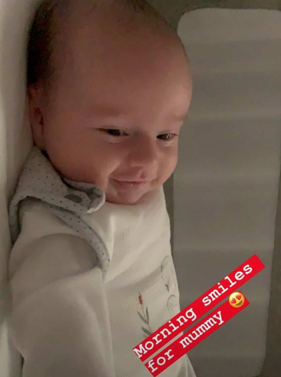 Ola Jordan shared photo of baby Ella