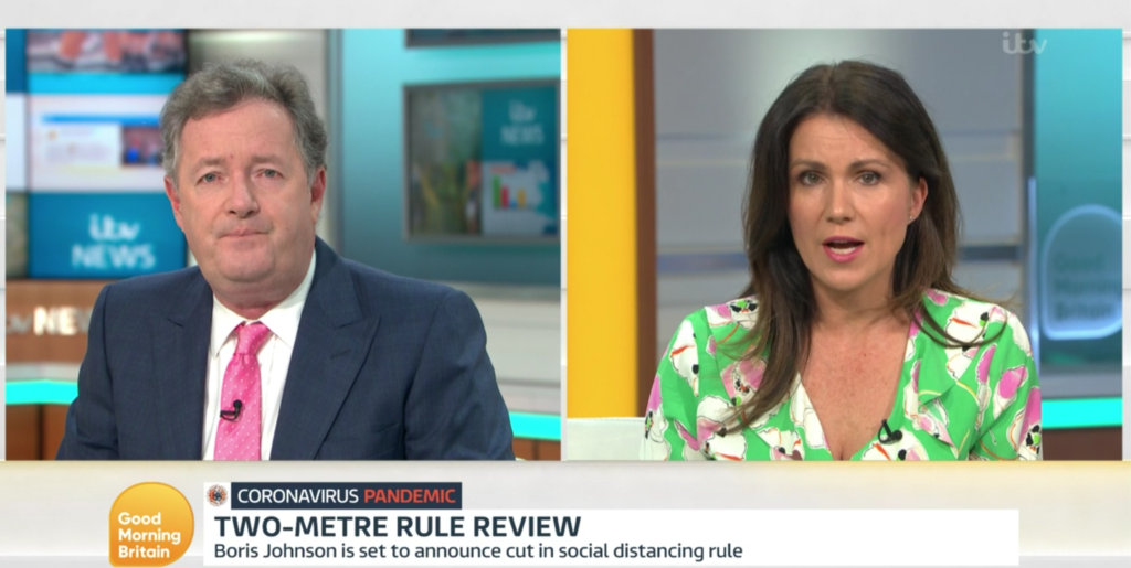 Piers Morgan Susanna Reid GMB