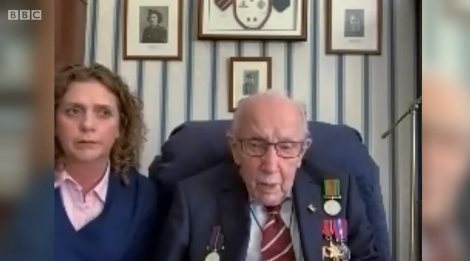 Captain Sir Tom Moore was on Countryfile (Credit: BBC)