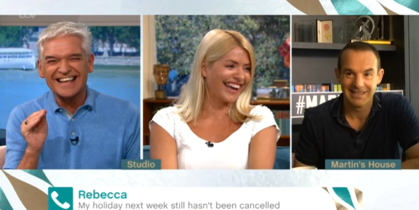 This Morning Phil Holly Martin hysterics ITV