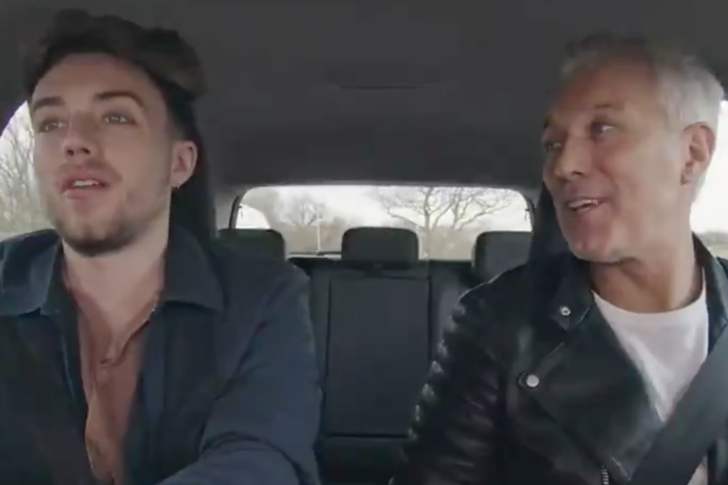 Roman Kemp was driving dad Martin around (Credit: Volkswagen UK)