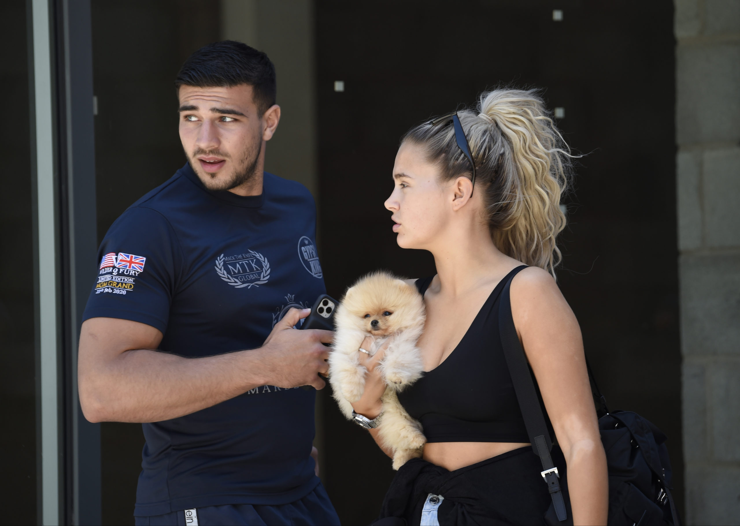 Tommy got the pup for Molly-Mae Hague as a gift for her 21st (Credit: Splash News)