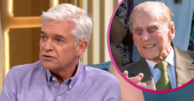 Phillip Schofield and Prince Philip