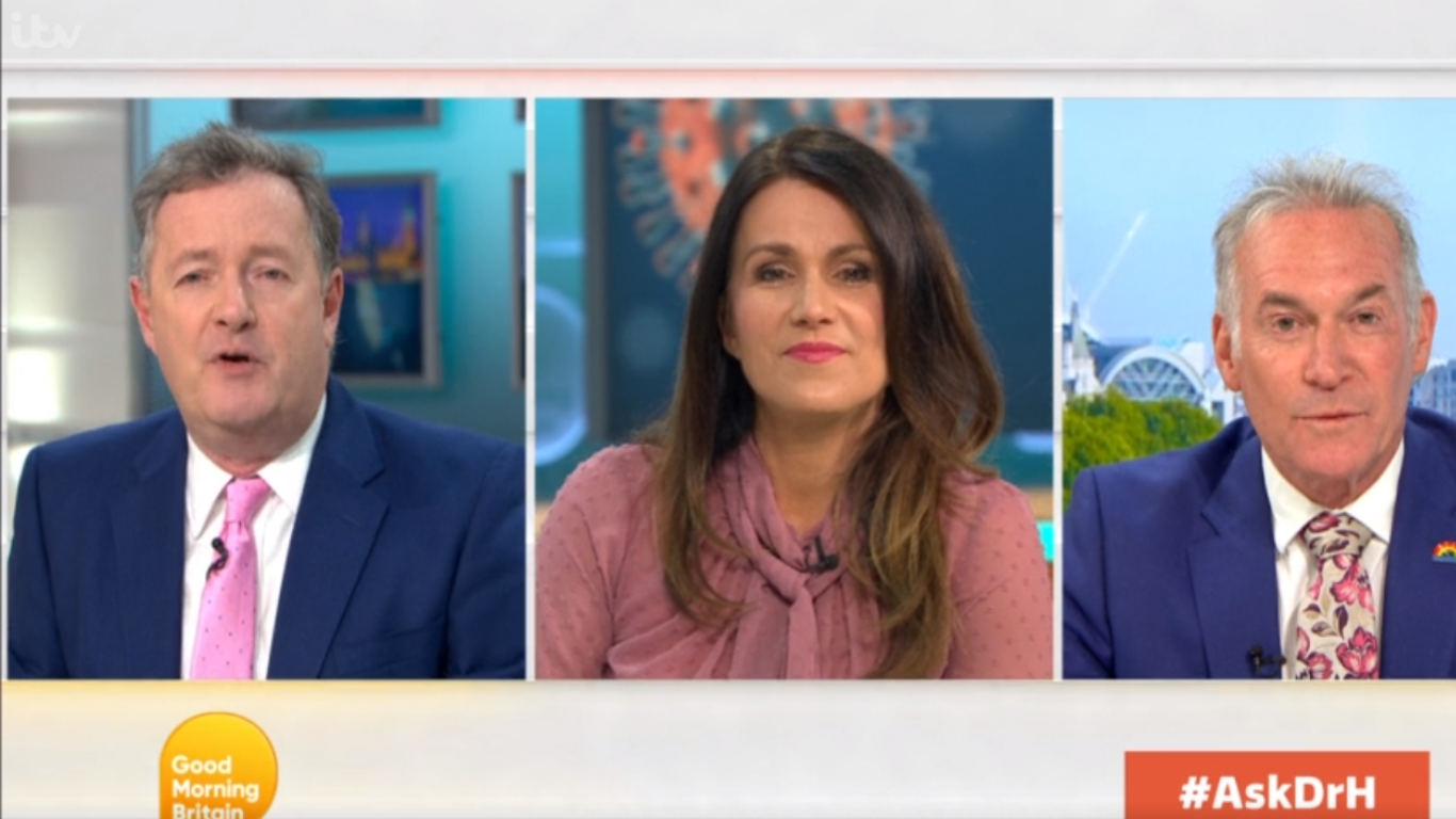Piers has grilled Dr Hilary too (Credit: ITV)