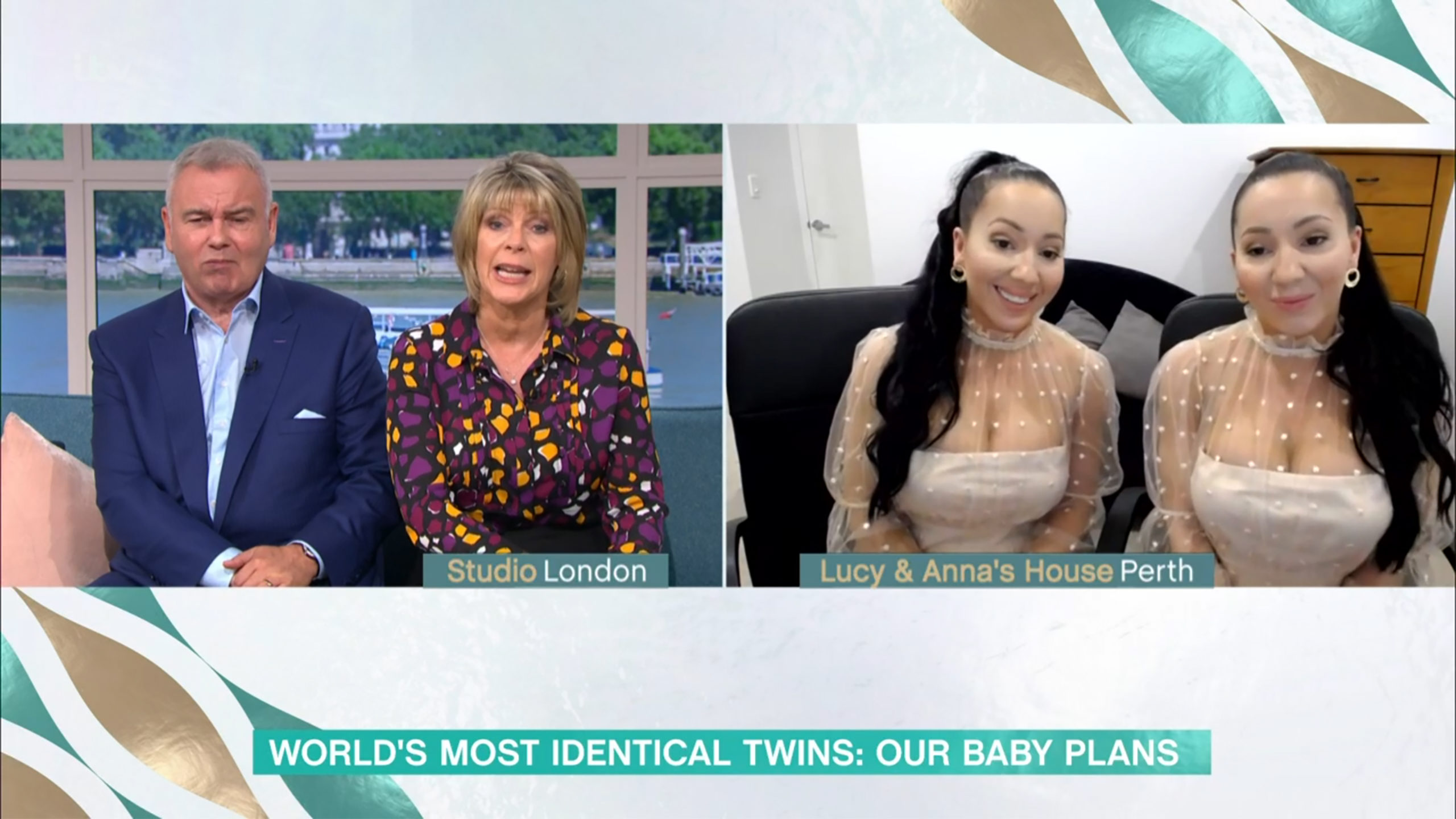 This Morning world's most identical twins Eamonn Holmes Ruth Langsford Credit: ITV/Shutterstock