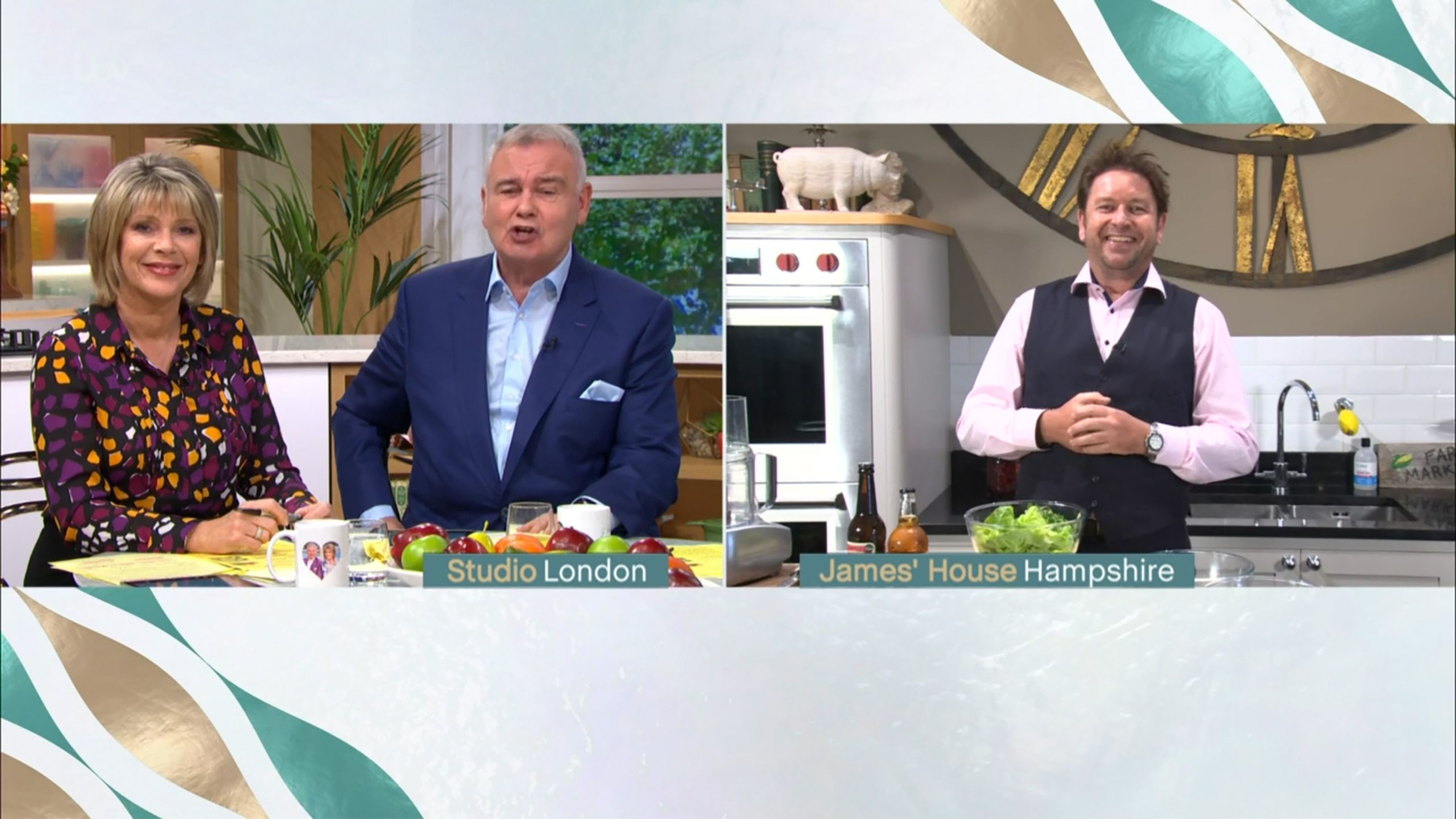 Ruth Langsford Eamonn Holmes This Morning James Martin Credit: ITV/Shutterstock