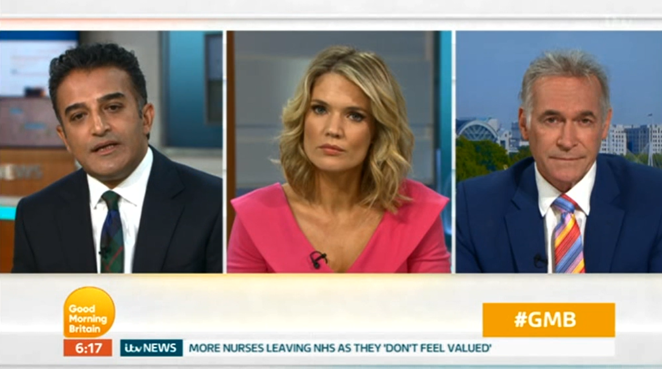 Good Morning Britain Friday July 17 Dr Hilary Adil Ray Charlotte Hawkins Credit: ITV