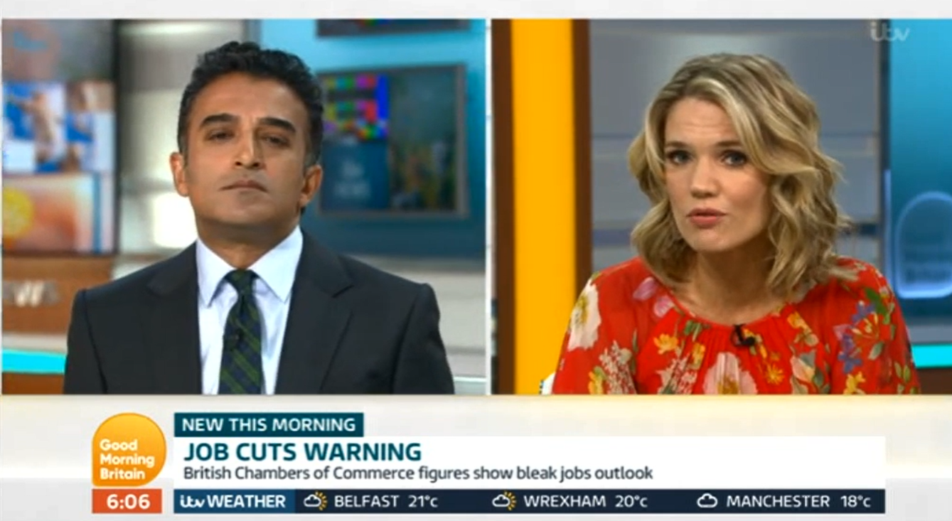 Adil Ray Charlotte Hawkins Good Morning Britain Credit: ITV