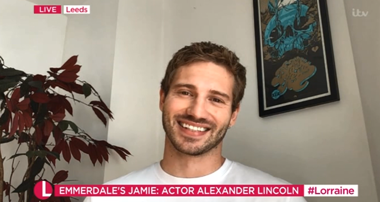Alexander Lincoln Emmerdale Jamie Tate Lorraine Credits: ITV