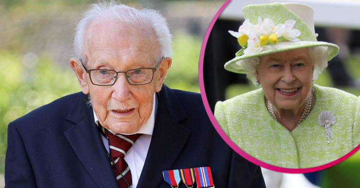 Captain Tom Moore and the Queen