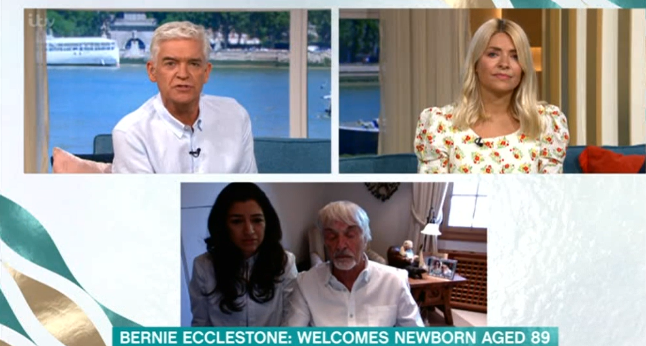 This Morning Bernie Ecclestone Phil Holly ITV