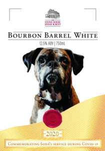 dog delivering wine