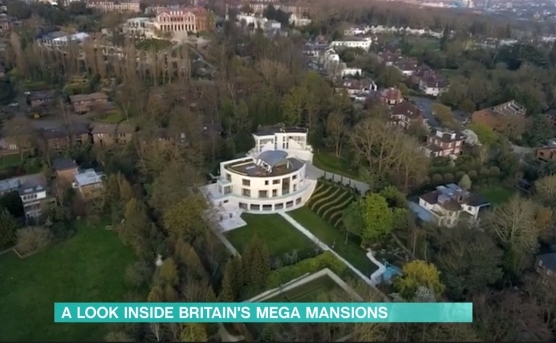 Millionaire mansions with Christine Quinn on This Morning ITV