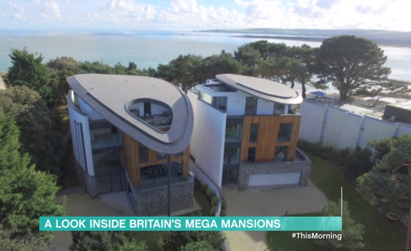 Millionaire mansions with Christine Quinn on This Morning ITV
